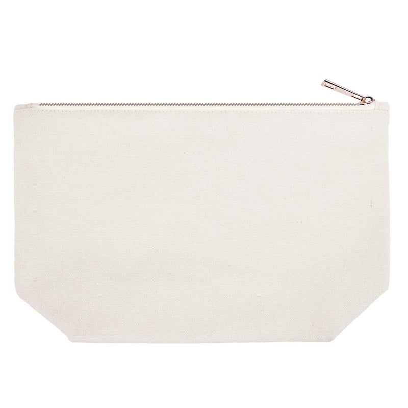 ELEGANTPARK Maid of Honor Bridesmaid Cosmetic Bag Travel Makeup Bag for Women Bridal Shower Gifts Wedding Party Pouch Zipper Canvas - Image 5